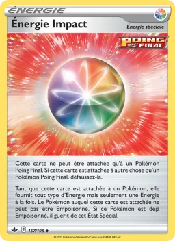 Carte Pokemon Énergie Impact #157