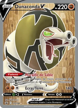 Carte Pokemon Dunaconda V #175