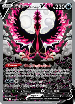 Carte Pokemon Sulfura de Galar V #177