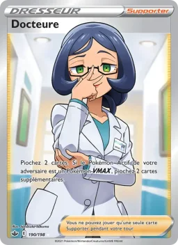 Carte Pokemon Docteure #190