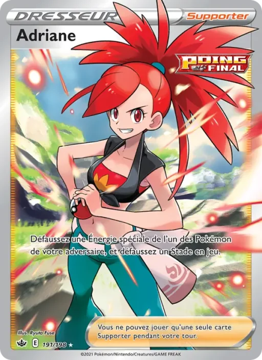 Carte Pokémon Adriane 191/198 Ultra Rare Règne de Glace