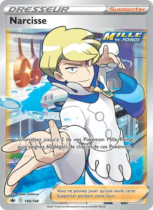 Carte Pokémon Narcisse 198/198 Ultra Rare Règne de Glace