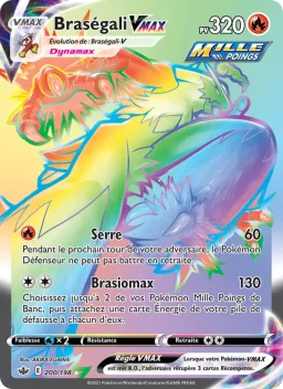 Carte Pokemon Braségali VMAX #200
