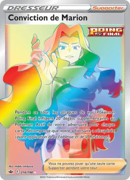 Carte Pokemon Conviction de Marion #216
