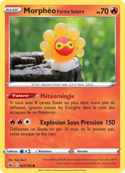 Carte Pokemon Morphéo Forme Solaire #22