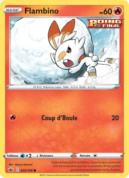 Carte Pokemon Flambino #26