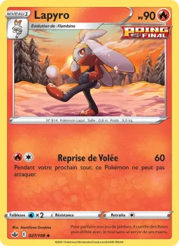 Carte Pokemon Lapyro #27