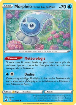 Carte Pokemon Morphéo Forme Eau de Pluie #33