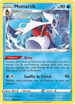 Carte Pokemon Momartik #36