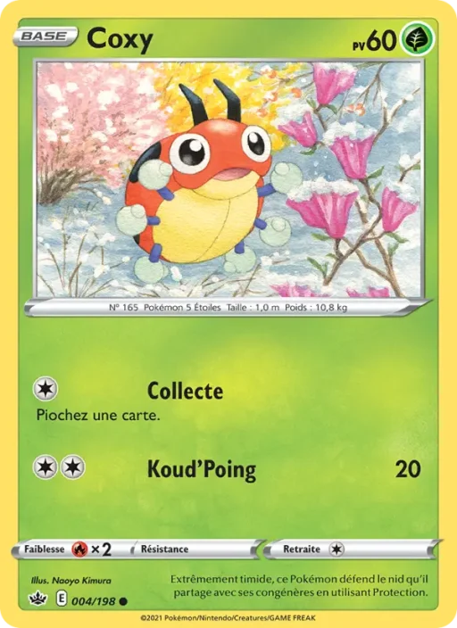 Carte Pokémon Coxy 4/198 Commune Règne de Glace
