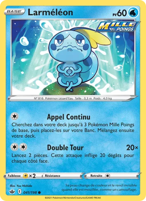 Carte Pokémon Larméléon 41/198 Commune Règne de Glace