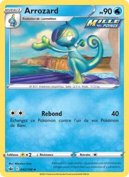 Carte Pokemon Arrozard #42