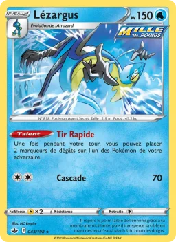 Carte Pokemon Lézargus #43