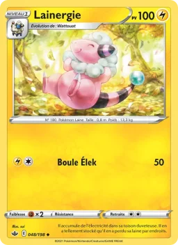 Carte Pokemon Lainergie #48