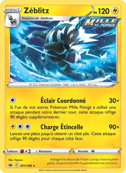Carte Pokemon Zéblitz #51