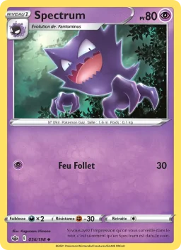 Carte Pokemon Spectrum #56