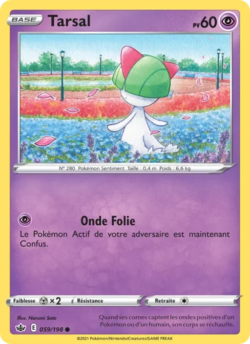 Carte Pokémon Tarsal 59/198 Commune Règne de Glace