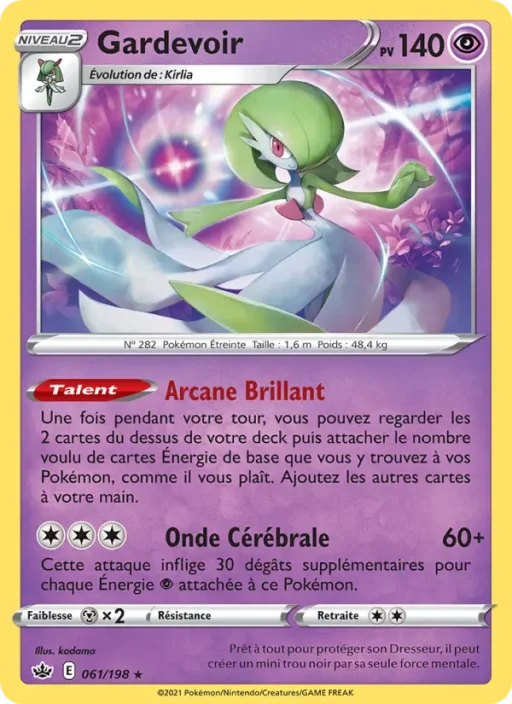 Carte Pokémon Gardevoir 61/198 Holo Rare Règne de Glace