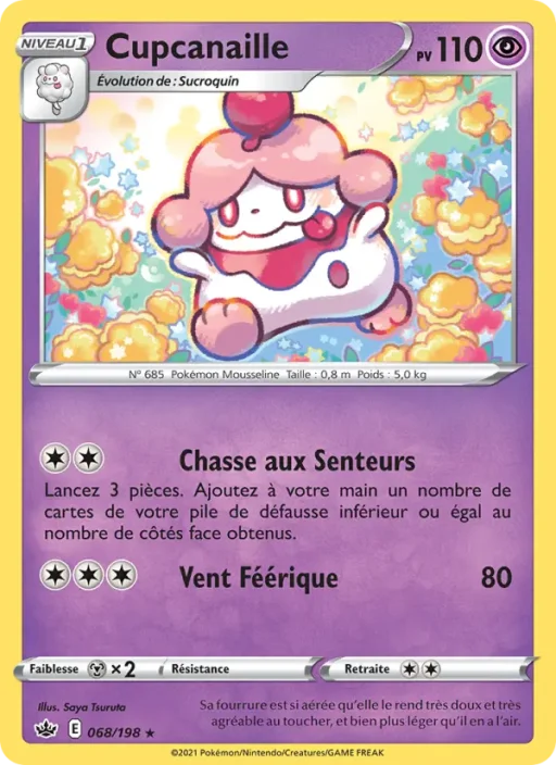 Carte Pokémon Cupcanaille 68/198 Rare Règne de Glace