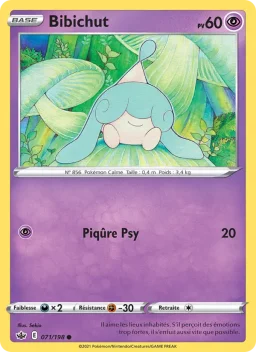 Carte Pokemon Bibichut #71