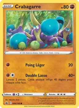 Carte Pokemon Crabagarre #84
