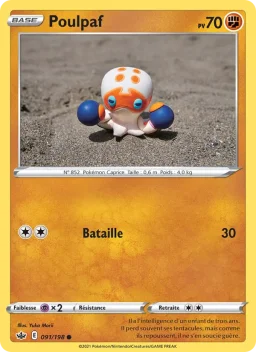 Carte Pokemon Poulpaf #91