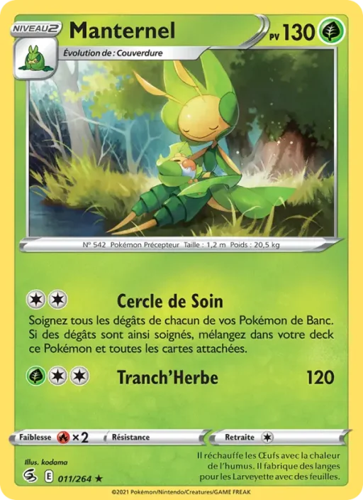 Carte Pokémon Manternel 11/264 Rare Poing de Fusion