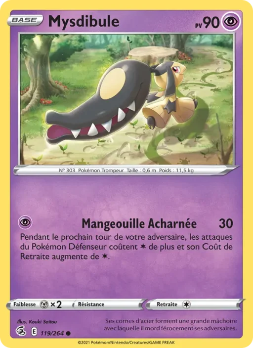 Carte Pokémon Mysdibule 119/264 Commune Poing de Fusion
