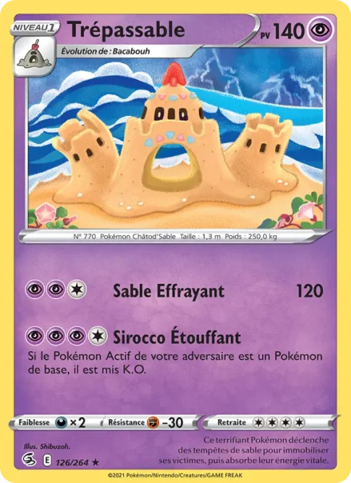 Carte Pokémon Trépassable 126/264 Rare Poing de Fusion