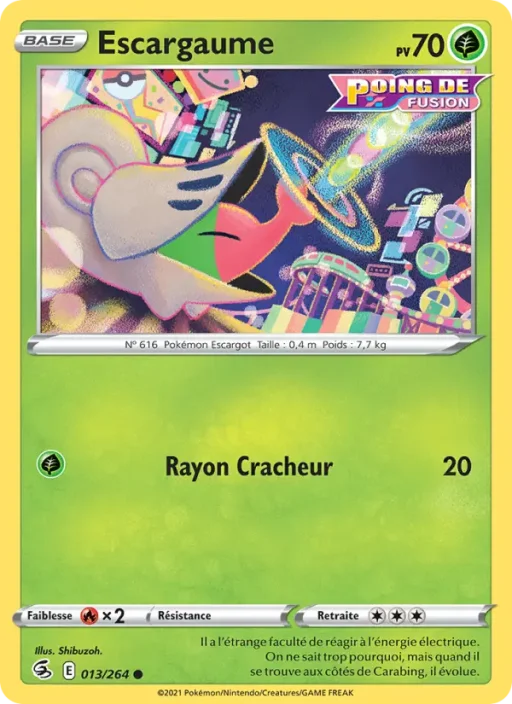 Carte Pokémon Escargaume 13/264 Commune Poing de Fusion