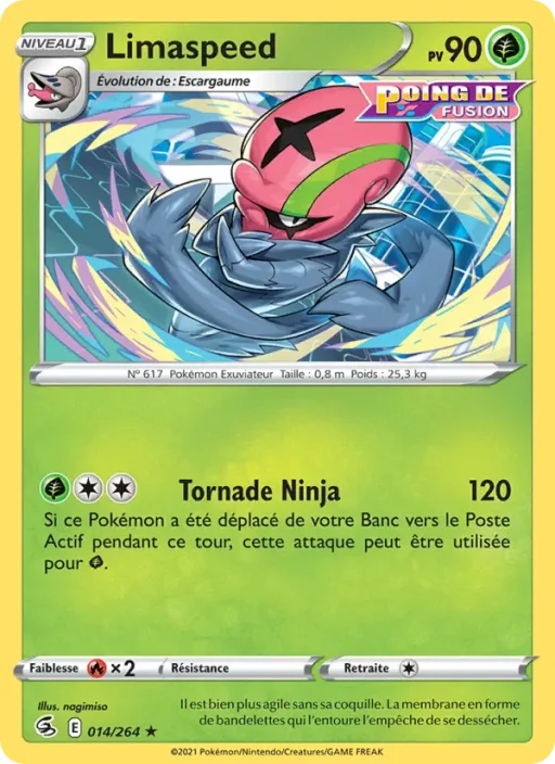 Carte Pokémon Limaspeed 14/264 Rare Poing de Fusion