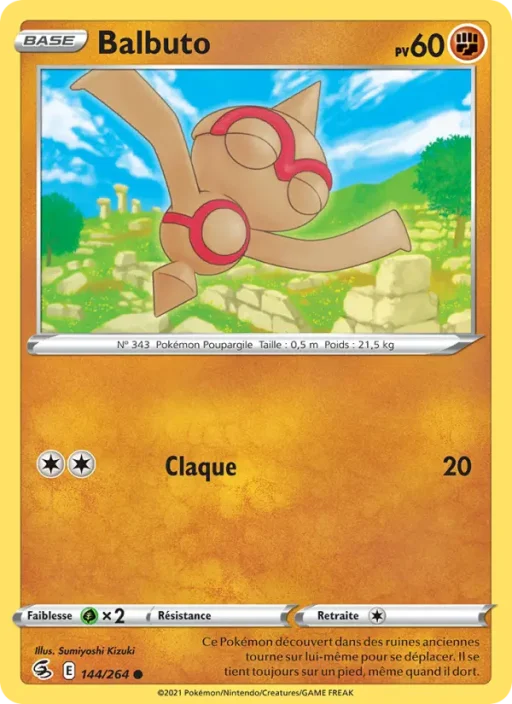 Carte Pokémon Balbuto 144/264 Commune Poing de Fusion