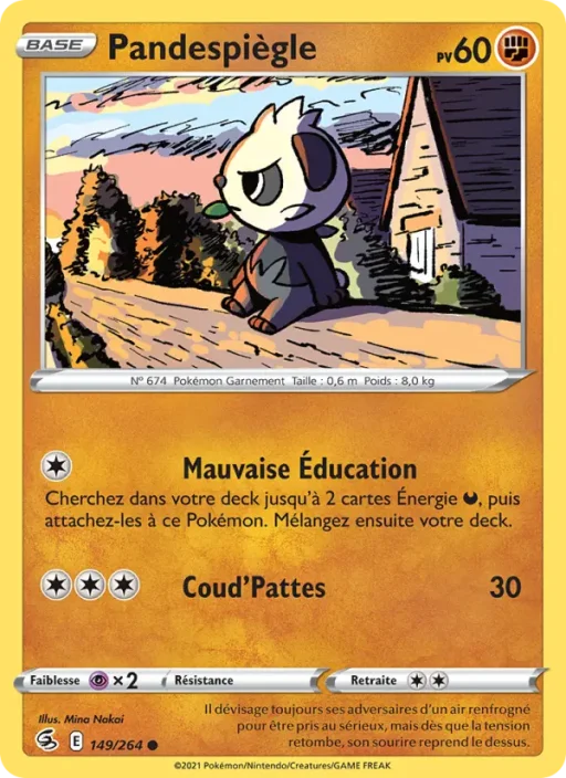 Carte Pokémon Pandespiègle 149/264 Commune Poing de Fusion