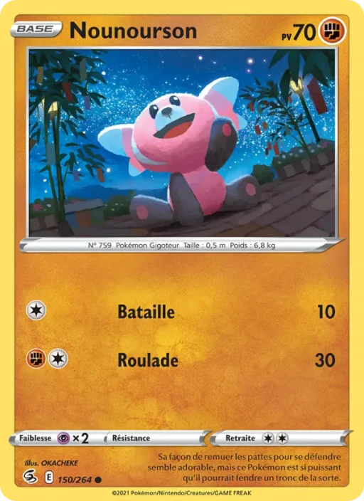 Carte Pokémon Nounourson 150/264 Commune Poing de Fusion