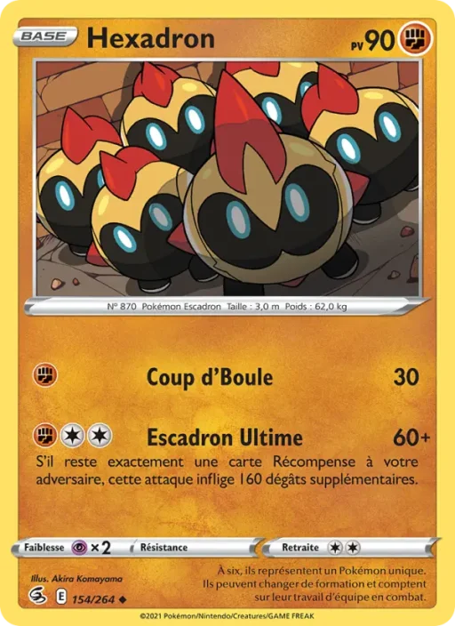 Carte Pokémon Hexadron 154/264 Peu Commune Poing de Fusion