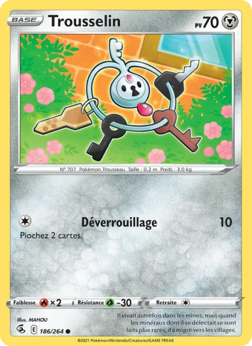 Carte Pokémon Trousselin 186/264 Commune Poing de Fusion