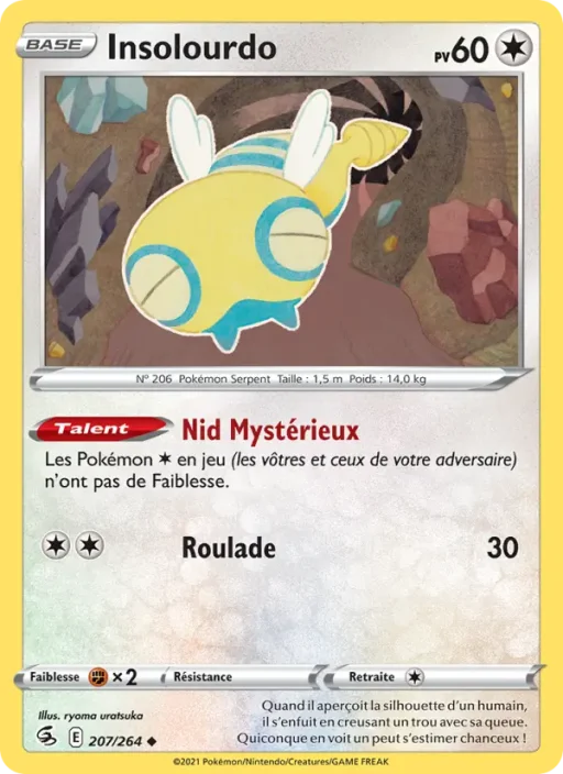 Carte Pokémon Insolourdo 207/264 Peu Commune Poing de Fusion