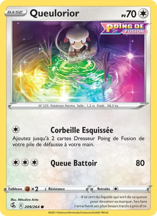 Carte Pokémon Queulorior 209/264 Commune Poing de Fusion