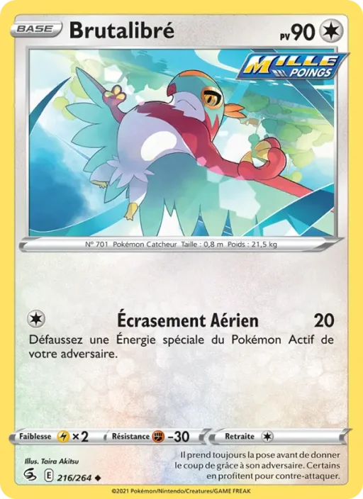 Carte Pokémon Brutalibré 216/264 Peu Commune Poing de Fusion