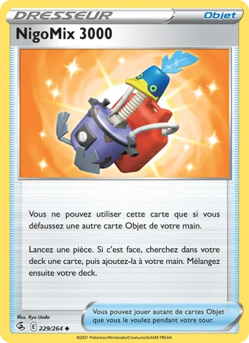 Carte Pokémon NigoMix 3000 229/264 Peu Commune Poing de Fusion