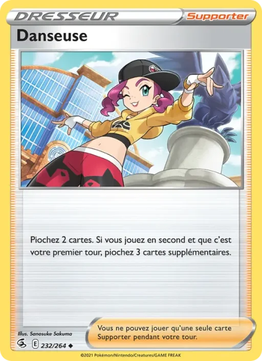 Carte Pokémon Danseuse 232/264 Peu Commune Poing de Fusion
