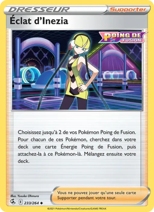 Carte Pokémon Éclat d'Inezia 233/264 Peu Commune Poing de Fusion