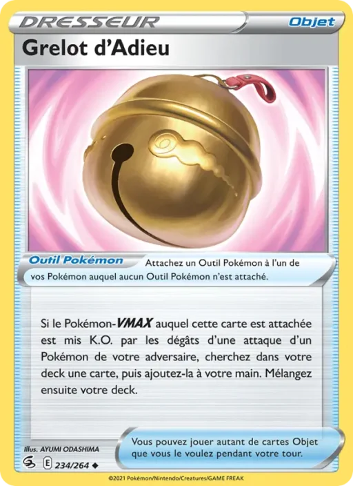 Carte Pokémon Grelot d'Adieu 234/264 Peu Commune Poing de Fusion