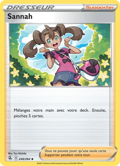 Carte Pokémon Sannah 240/264 Peu Commune Poing de Fusion