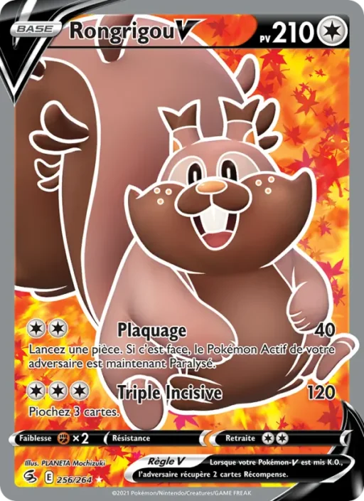 Carte Pokémon Rongrigou V 256/264 Ultra Rare Poing de Fusion