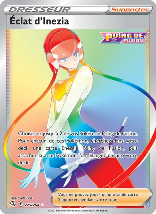 Carte Pokémon Éclat d'Inezia 275/264 Magnifique rare Poing de Fusion