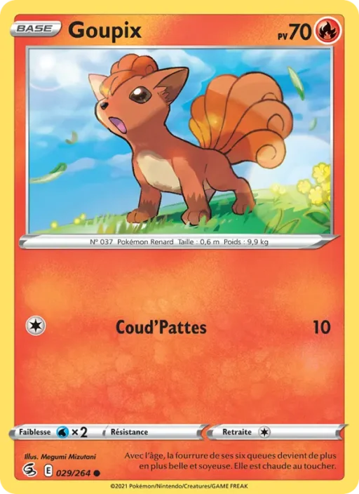 Carte Pokémon Goupix 29/264 Commune Poing de Fusion