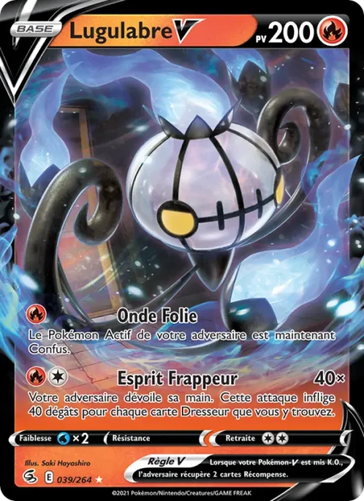 Carte Pokémon Lugulabre V 39/264 Holo Rare V Poing de Fusion