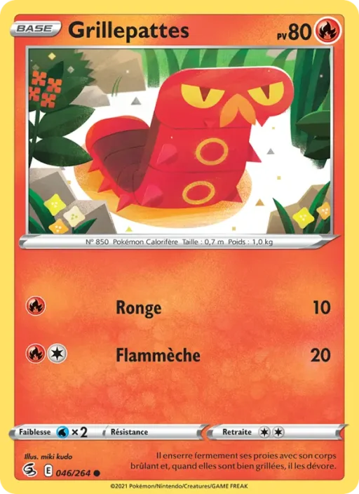 Carte Pokémon Grillepattes 46/264 Commune Poing de Fusion