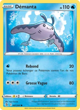Carte Pokemon Démanta #61
